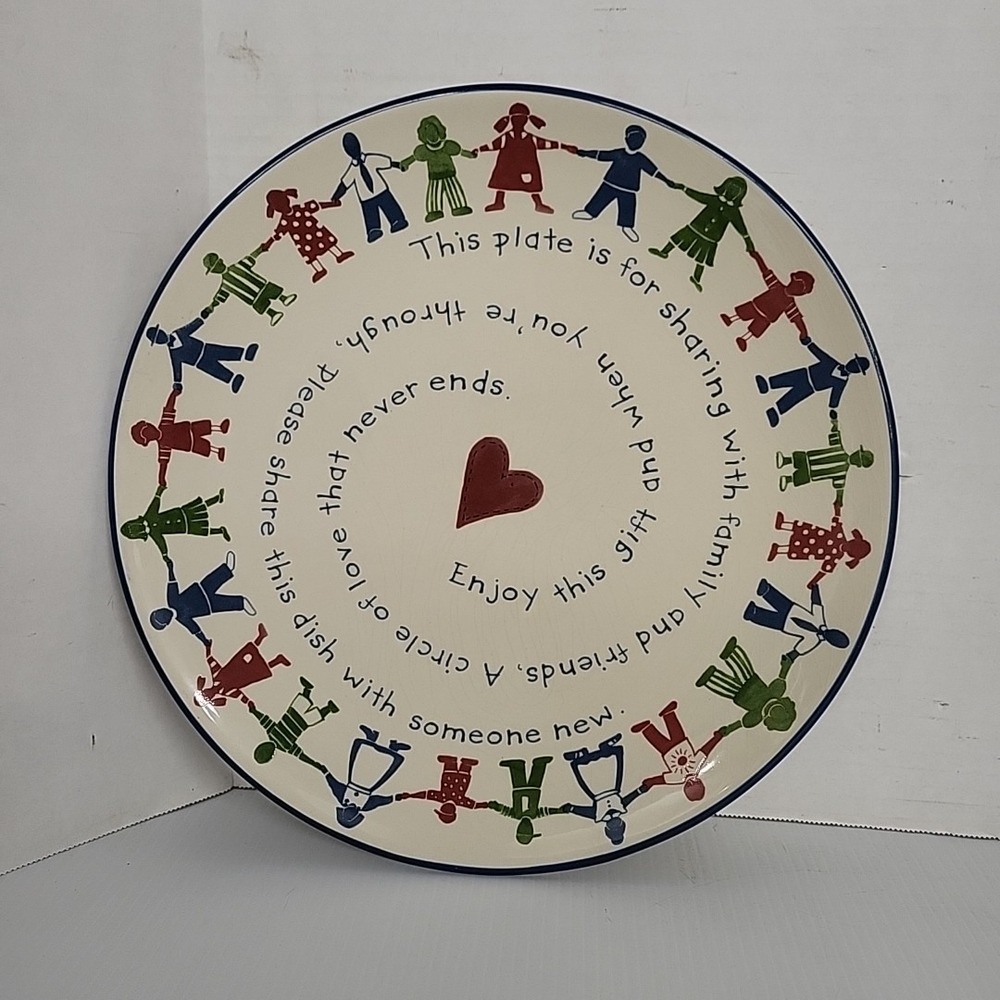 Cracker Barrel USA Susan Winget Design Sharing‎ Family Chop Plate